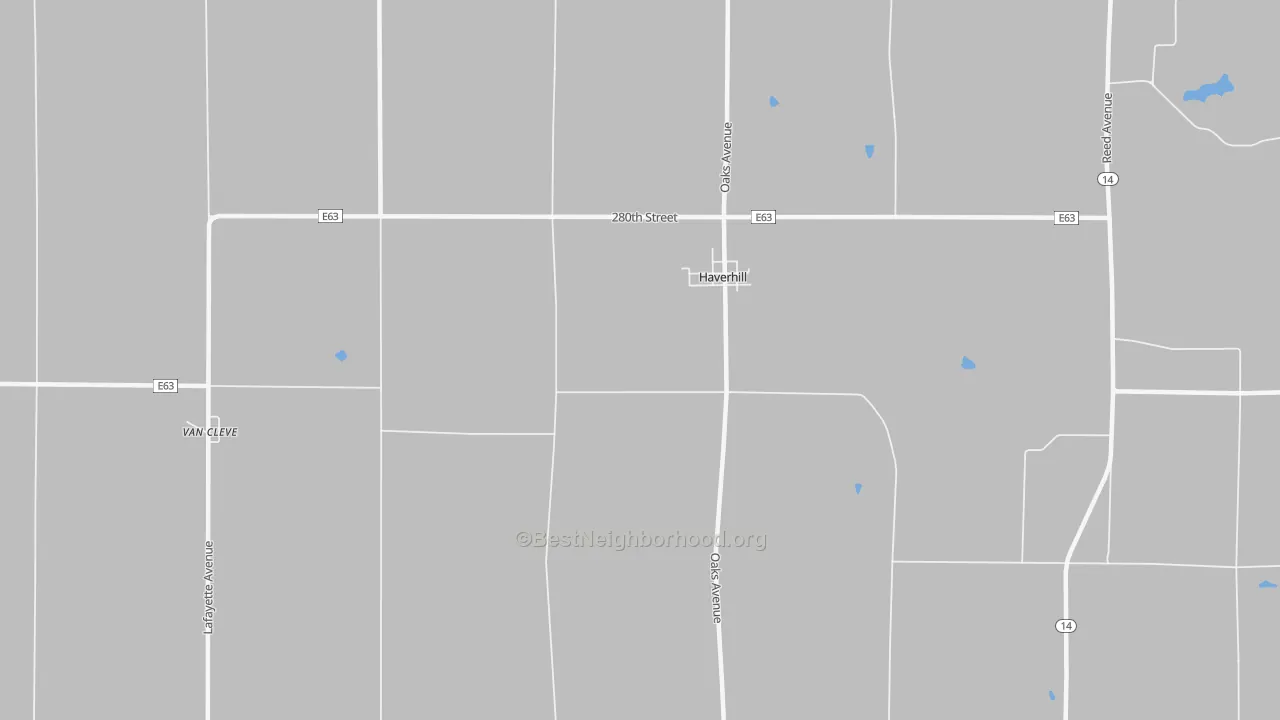 Bike Grade map of 50120, IA