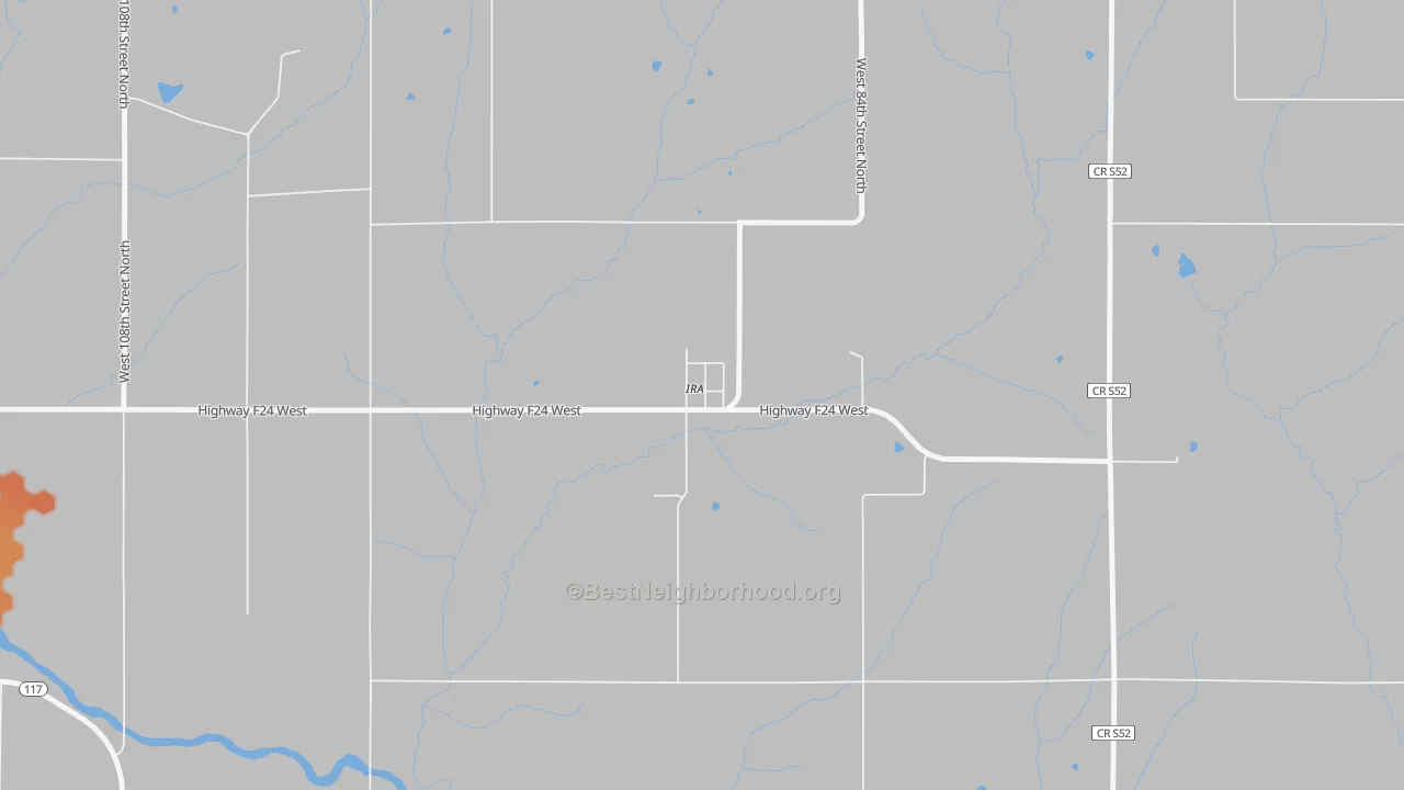 Bike Grade map of 50127, IA