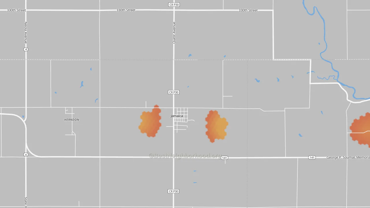 Bike Grade map of 50128, IA