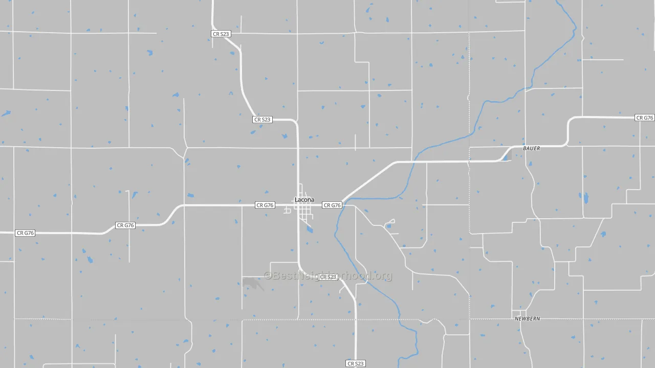 Bike Grade map of 50139, IA