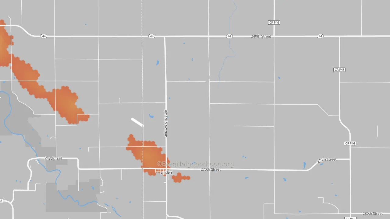 Bike Grade map of 50146, IA