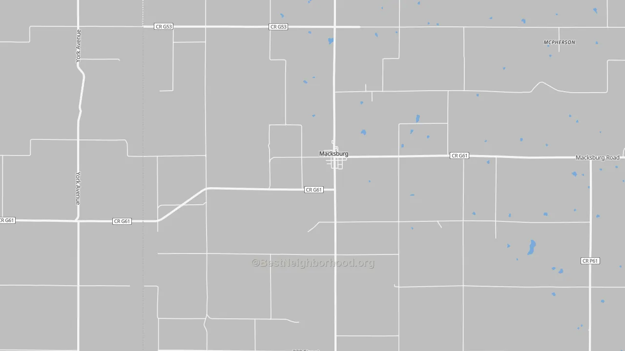 Bike Grade map of 50155, IA