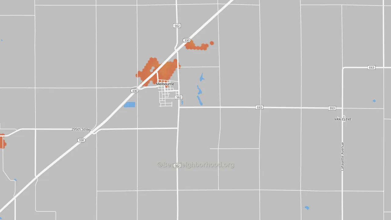 Bike Grade map of 50162, IA