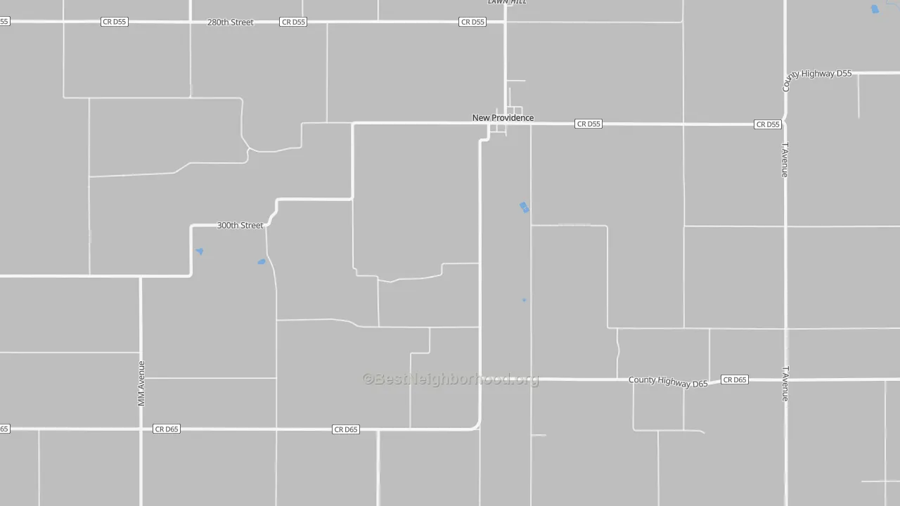 Bike Grade map of 50206, IA
