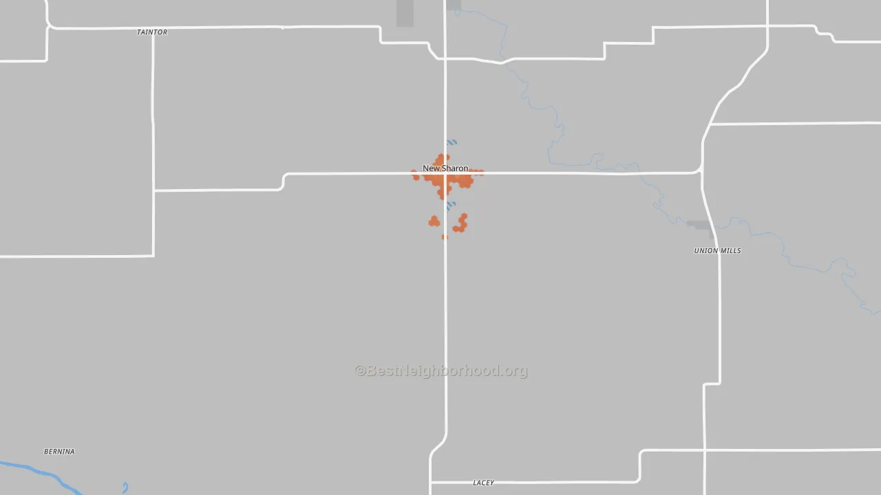 Bike Grade map of 50207, IA