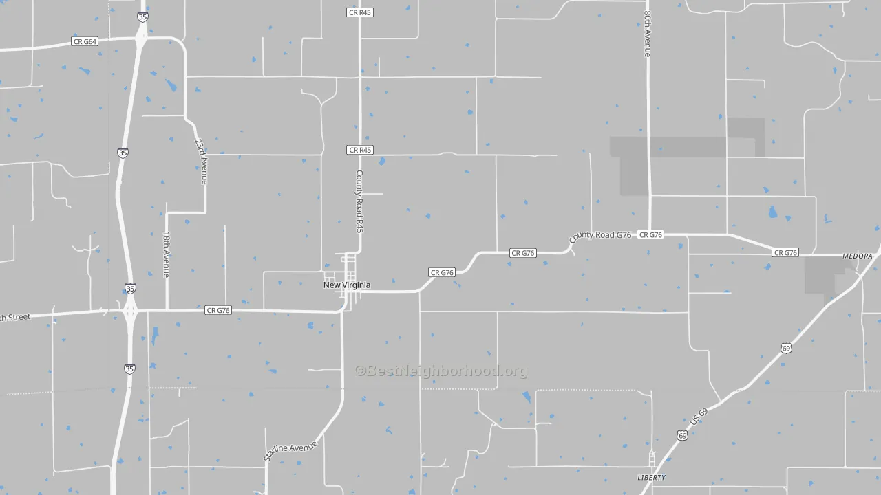 Bike Grade map of 50210, IA