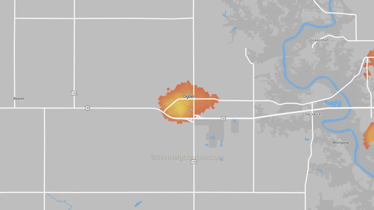 Bike Grade map of 50212, IA