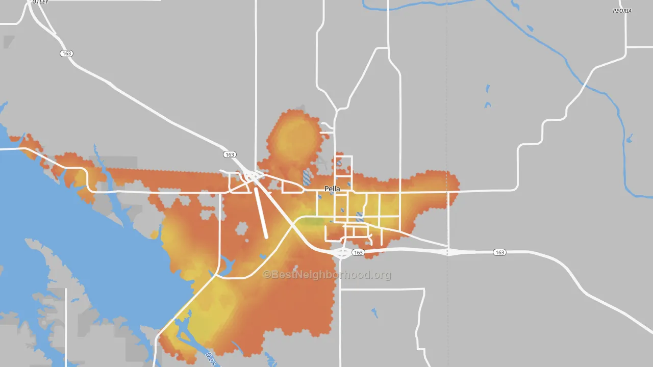 Bike Grade map of 50219, IA