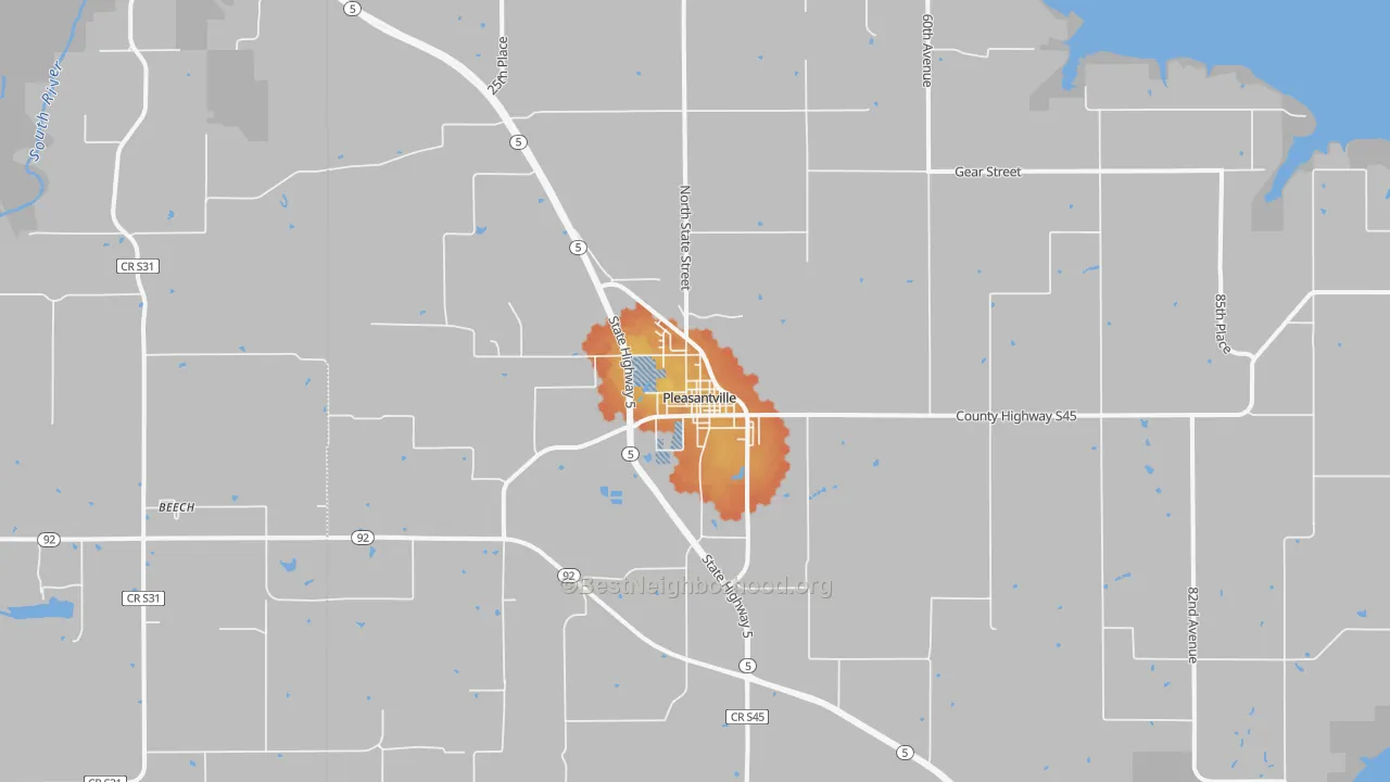 Bike Grade map of 50225, IA