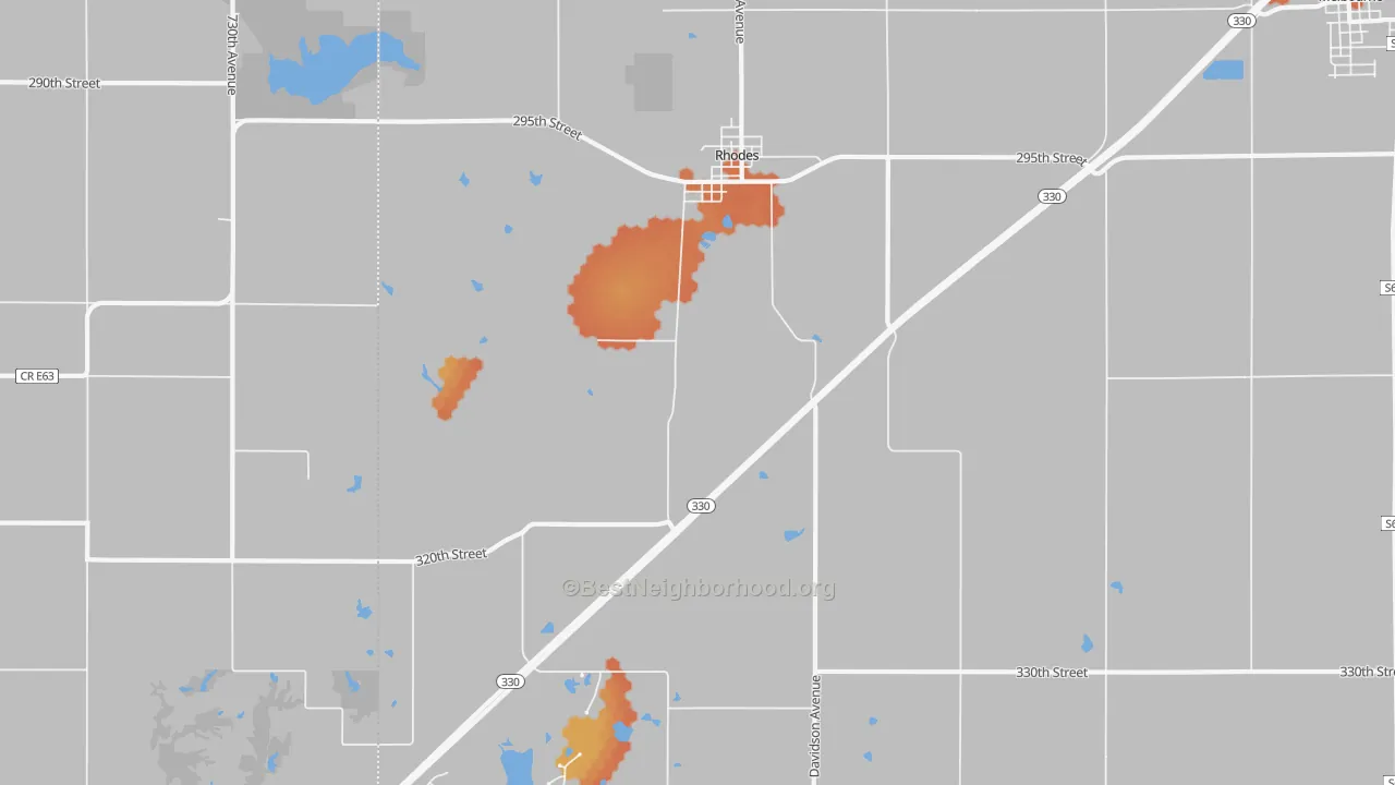 Bike Grade map of 50234, IA
