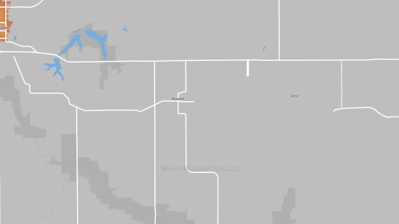 Bike Grade map of 50238, IA
