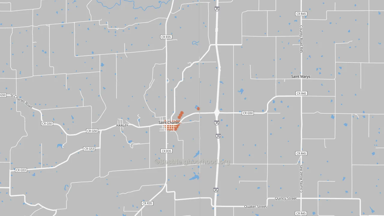Bike Grade map of 50240, IA