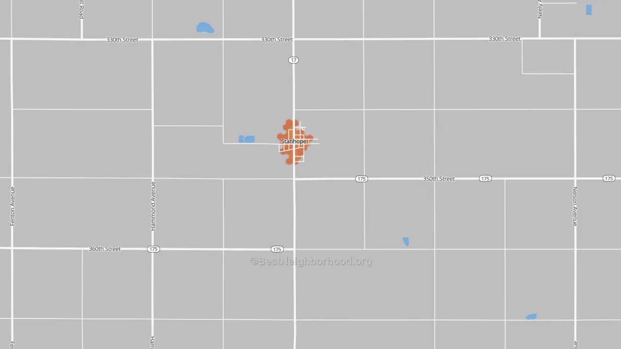 Bike Grade map of 50246, IA