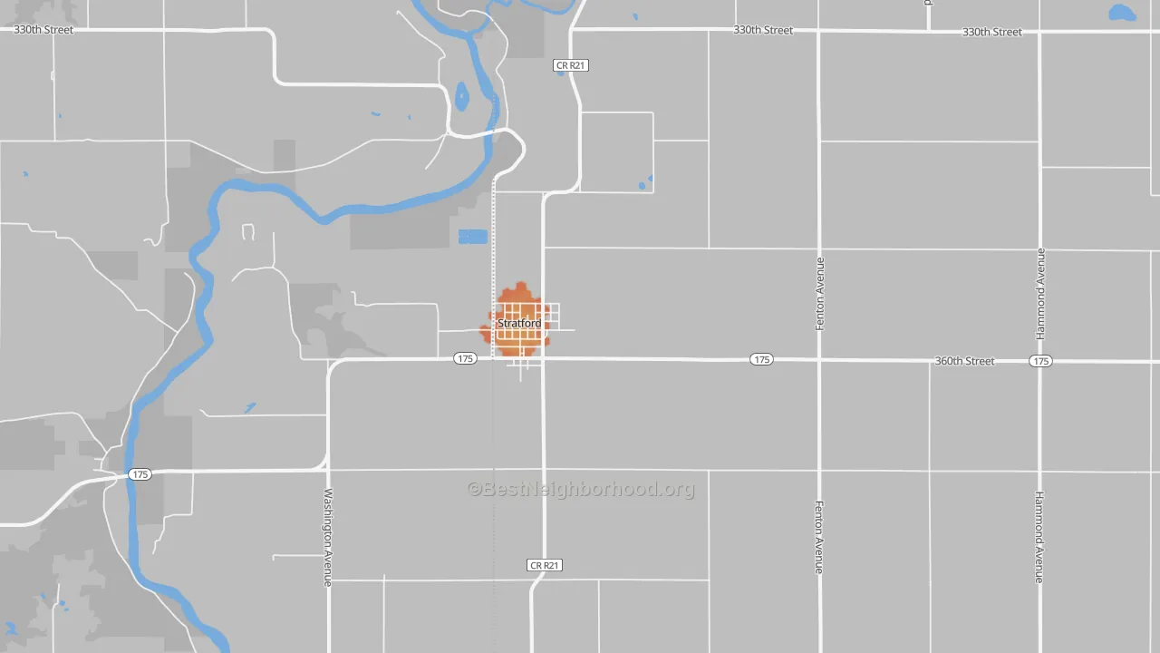 Bike Grade map of 50249, IA