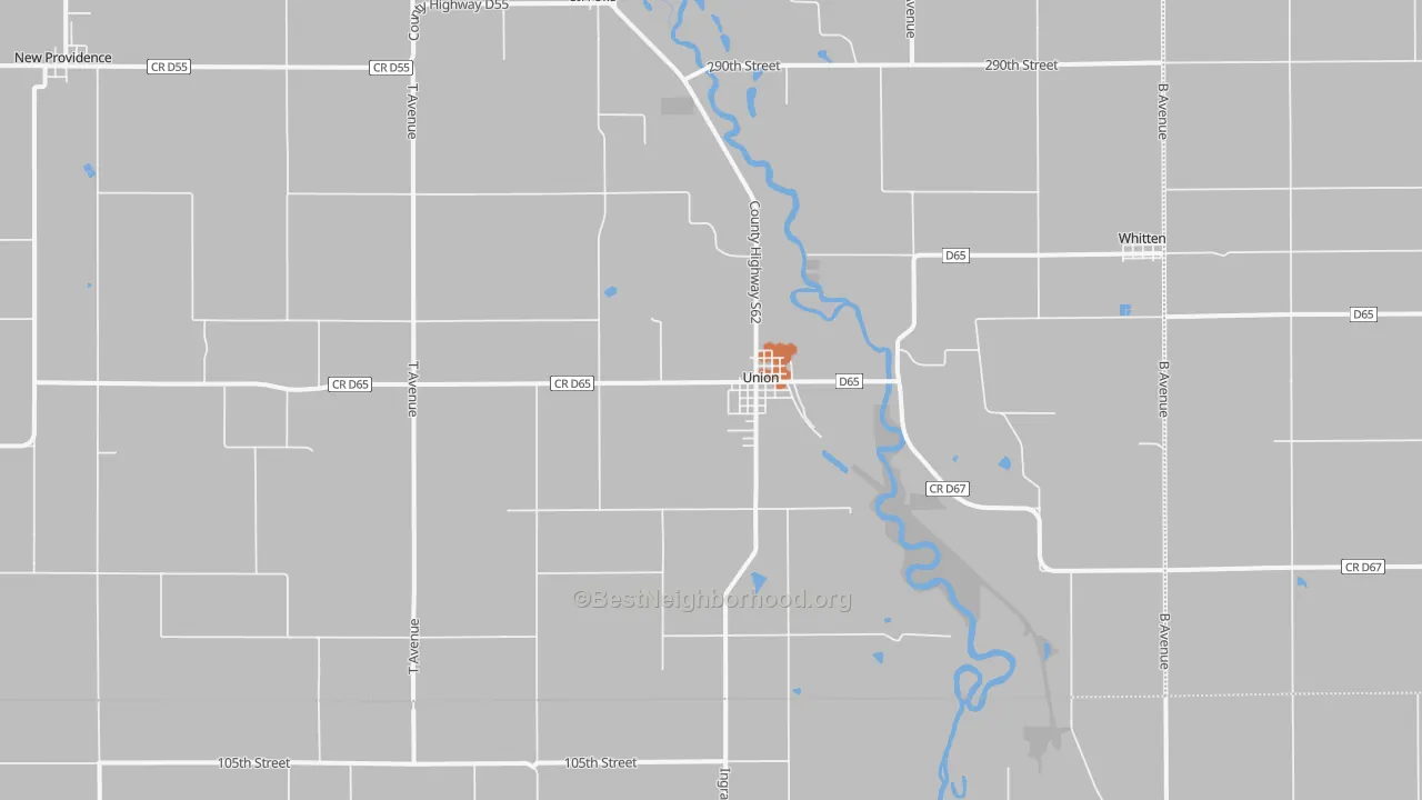 Bike Grade map of 50258, IA