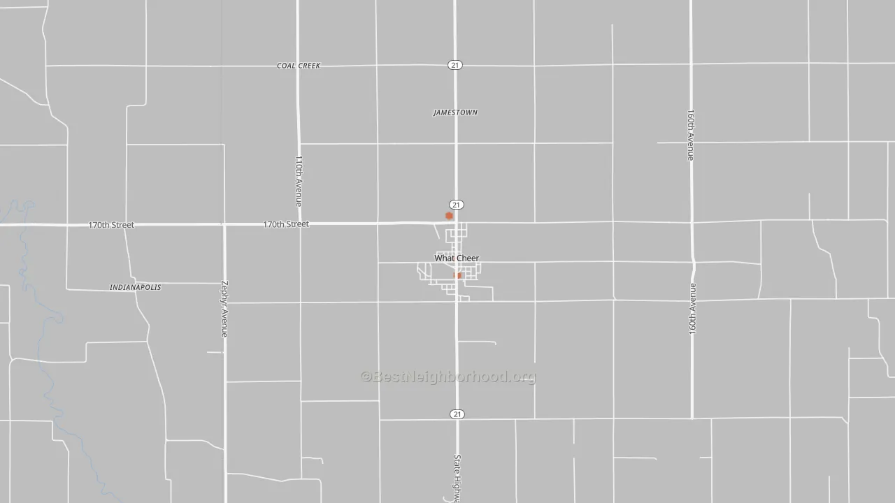 Bike Grade map of 50268, IA