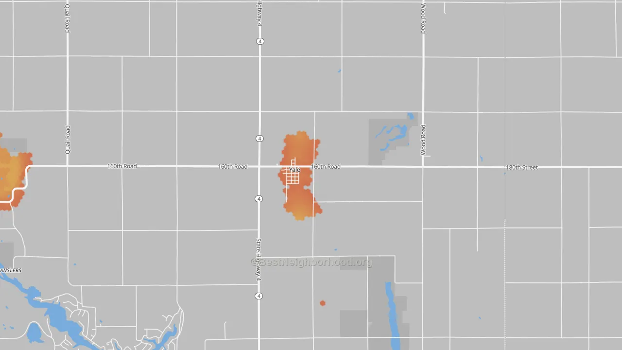 Bike Grade map of 50277, IA
