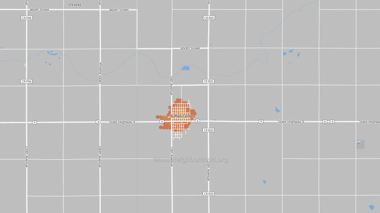 Bike Grade map of 50424, IA