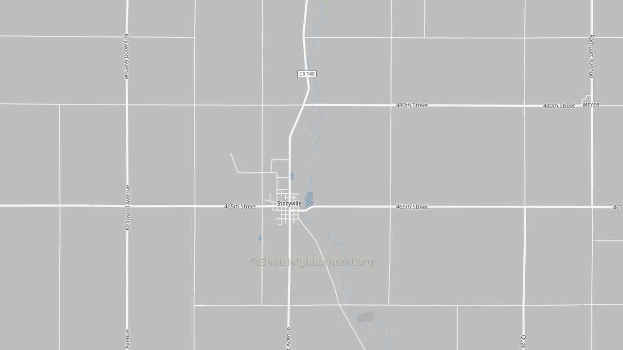 Bike Grade map of 50476, IA