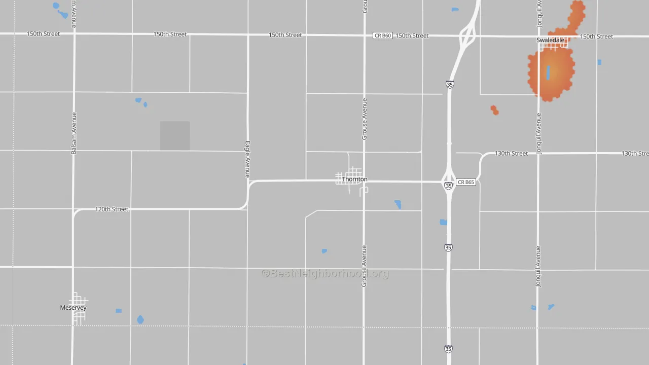 Bike Grade map of 50479, IA