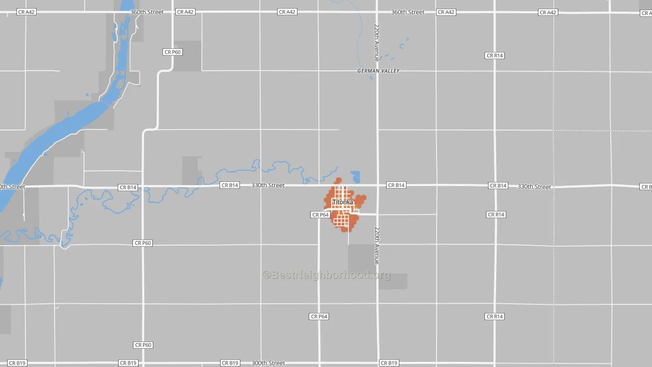 Bike Grade map of 50480, IA