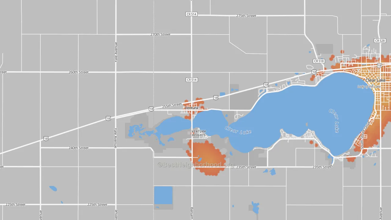 Bike Grade map of 50482, IA