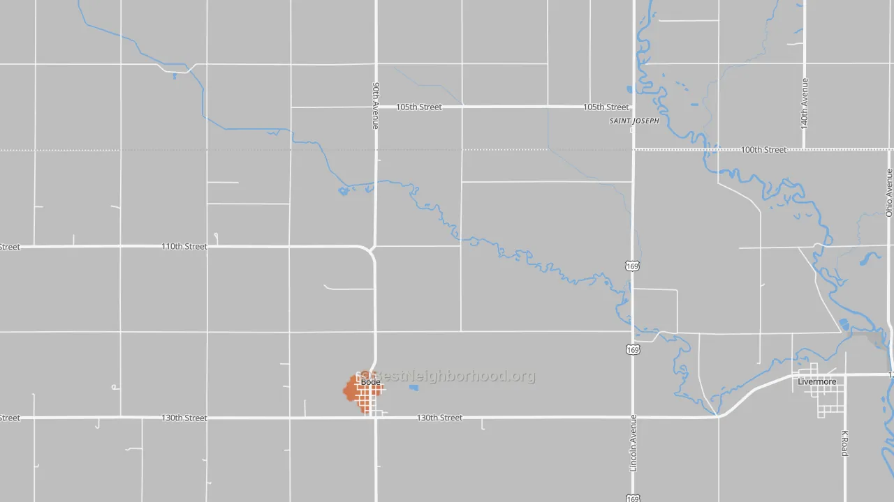 Bike Grade map of 50519, IA