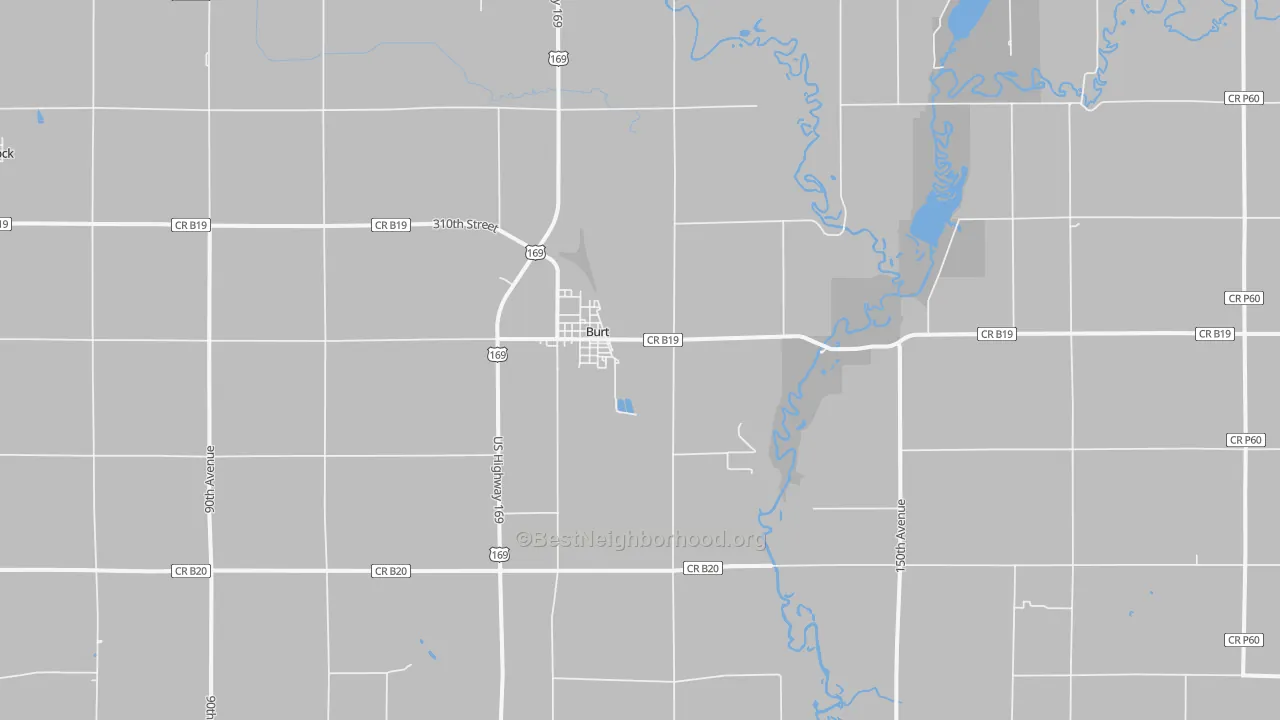 Bike Grade map of 50522, IA