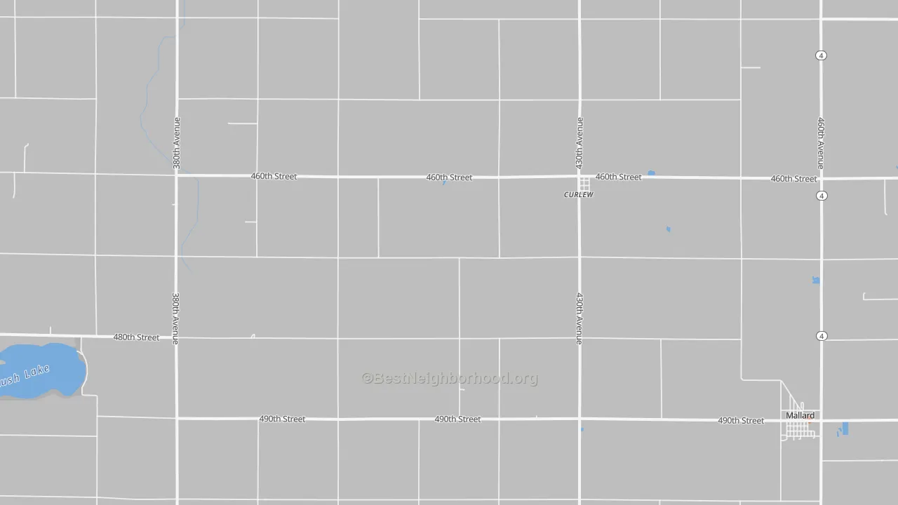 Bike Grade map of 50527, IA