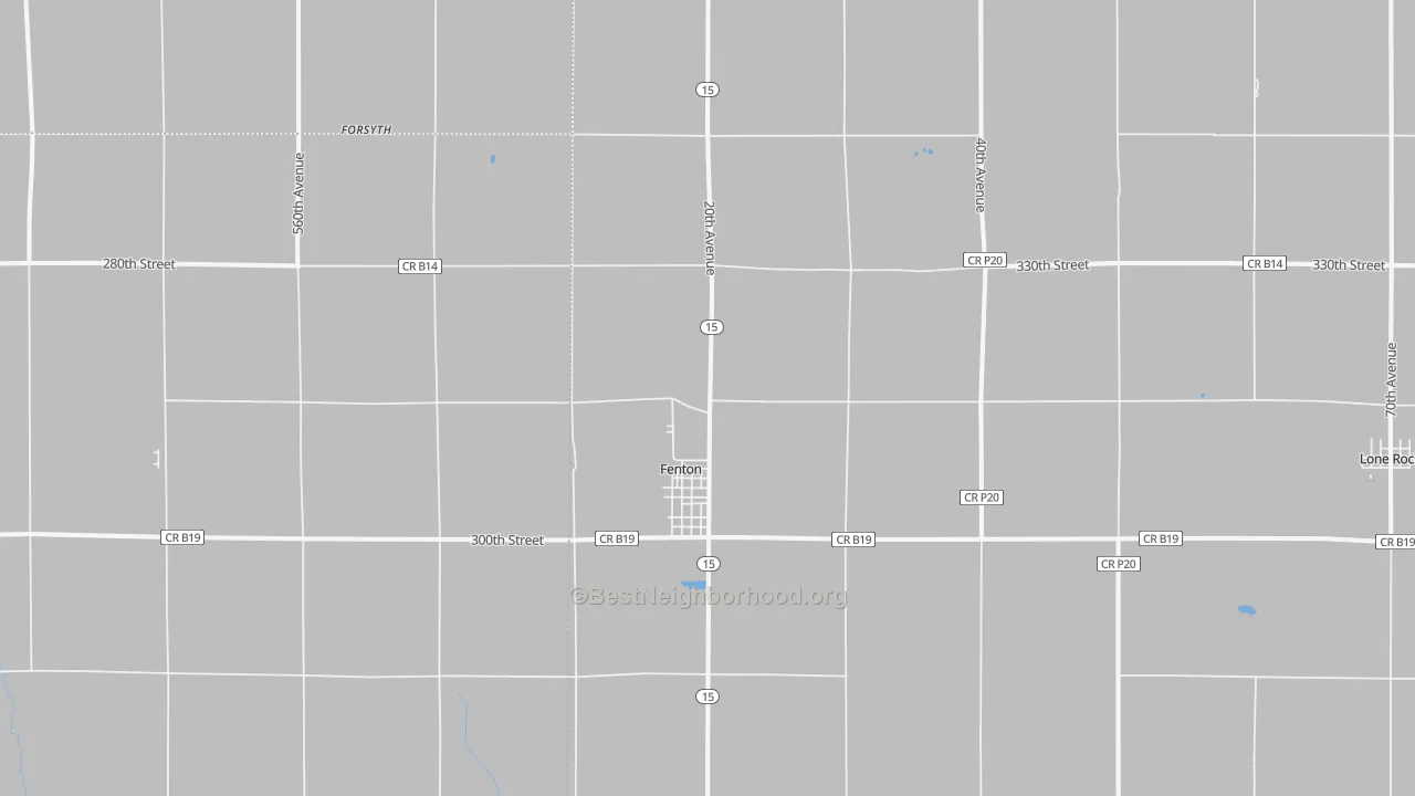 Bike Grade map of 50539, IA