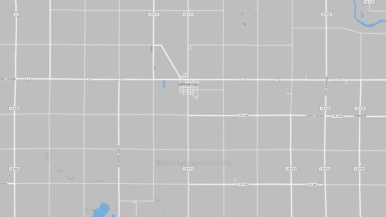 Bike Grade map of 50541, IA