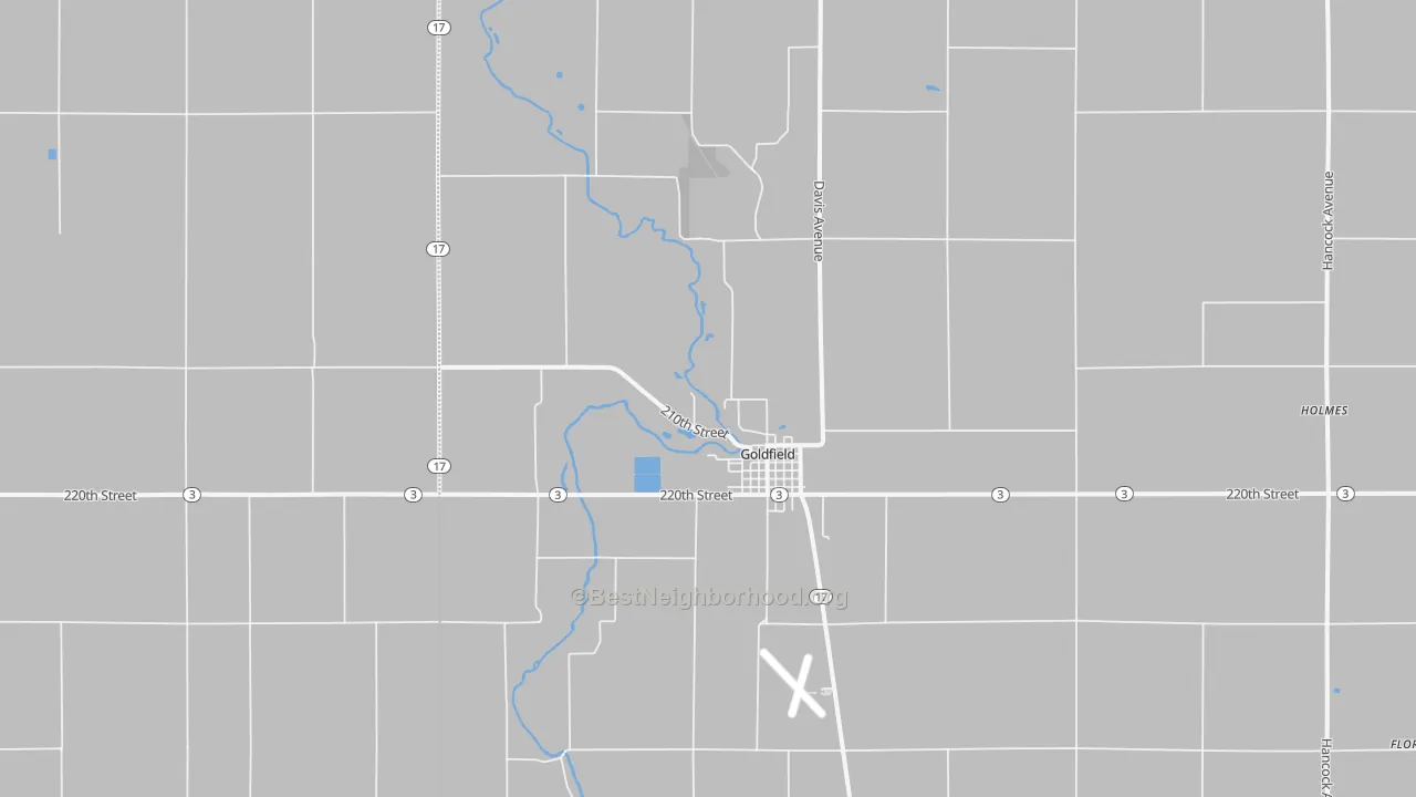 Bike Grade map of 50542, IA