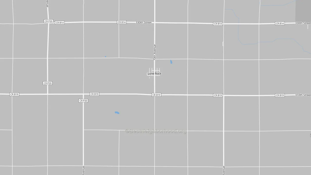 Bike Grade map of 50559, IA