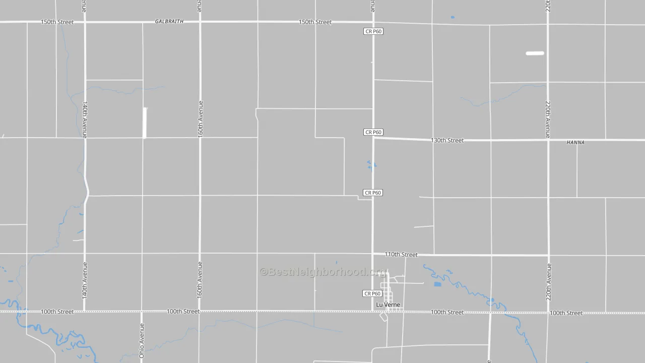 Bike Grade map of 50560, IA