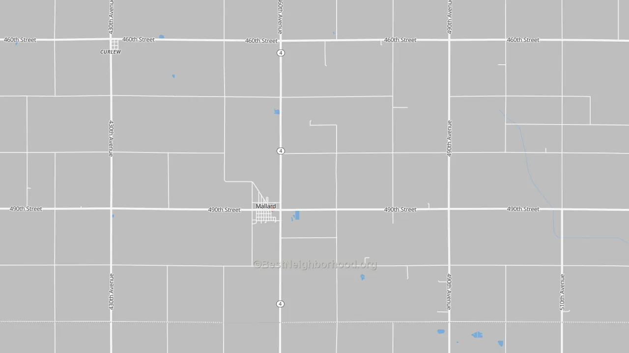 Bike Grade map of 50562, IA