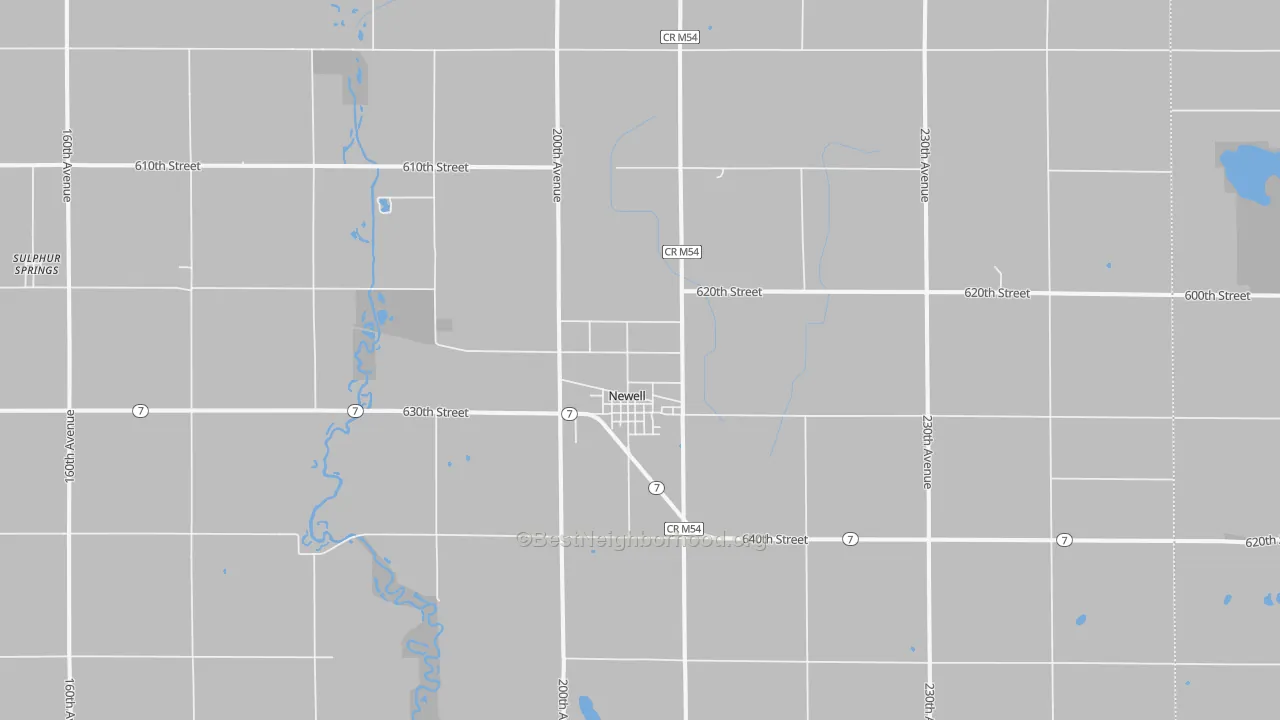 Bike Grade map of 50568, IA