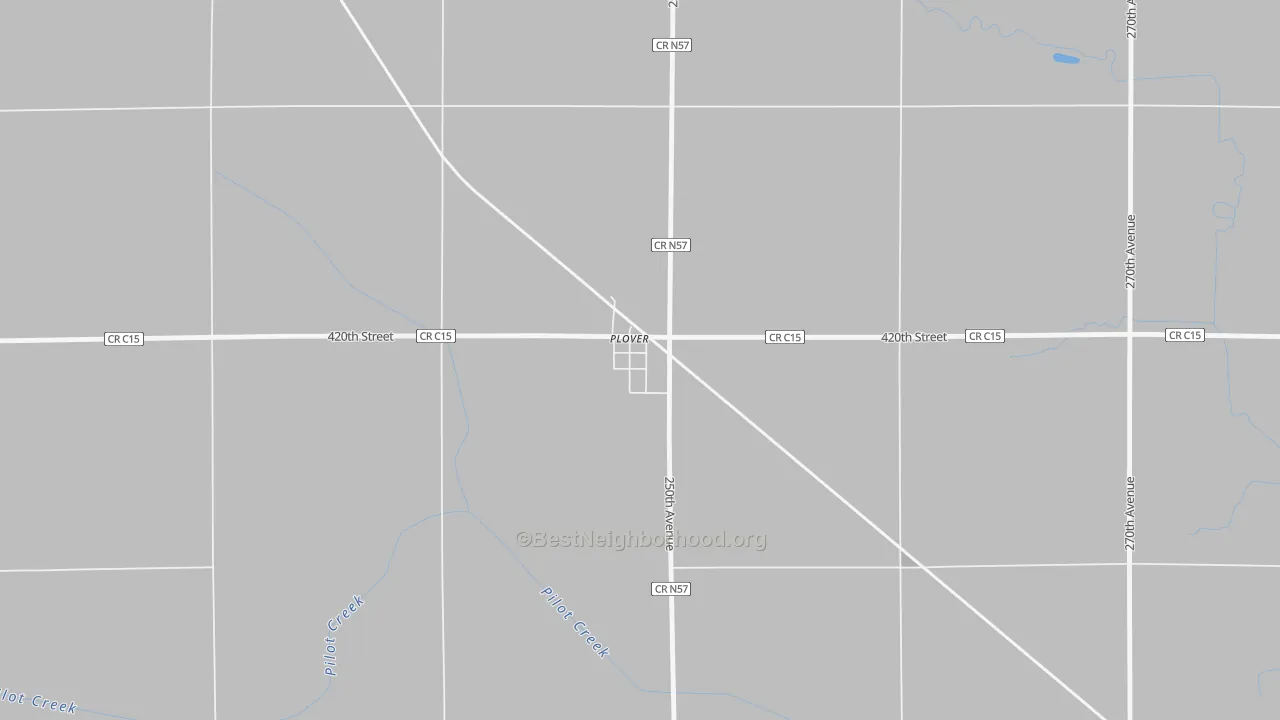 Bike Grade map of 50573, IA