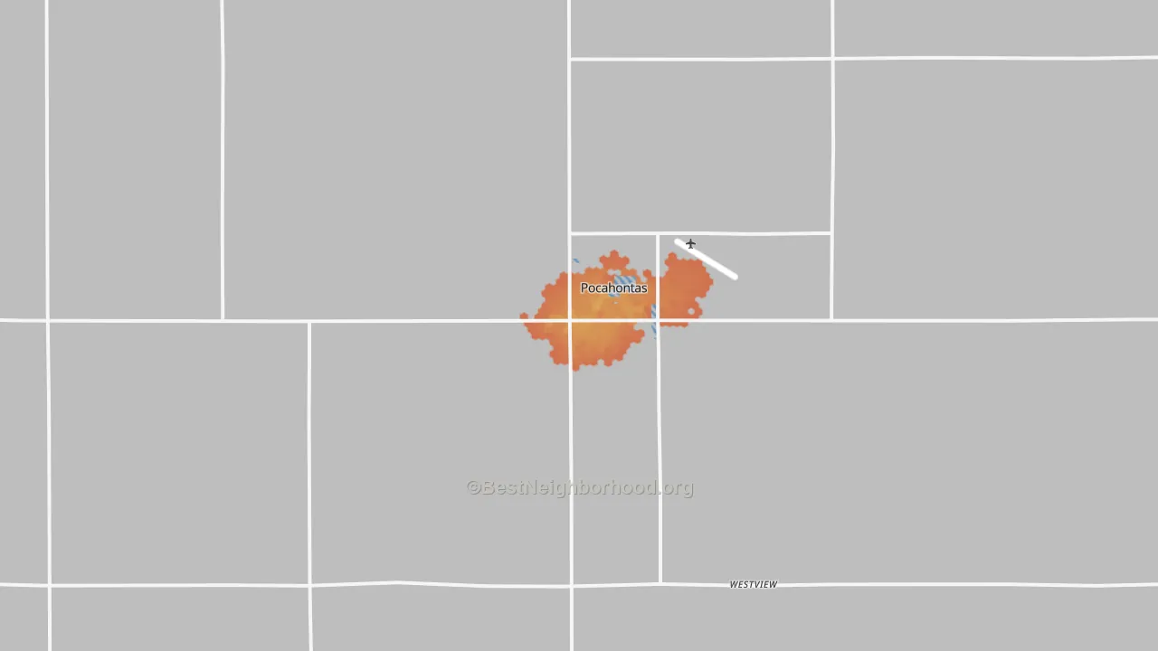 Bike Grade map of 50574, IA