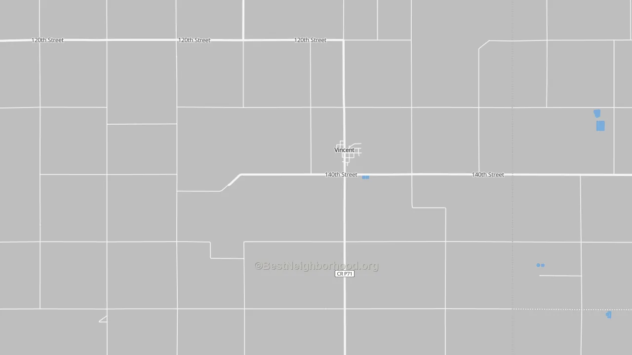 Bike Grade map of 50594, IA