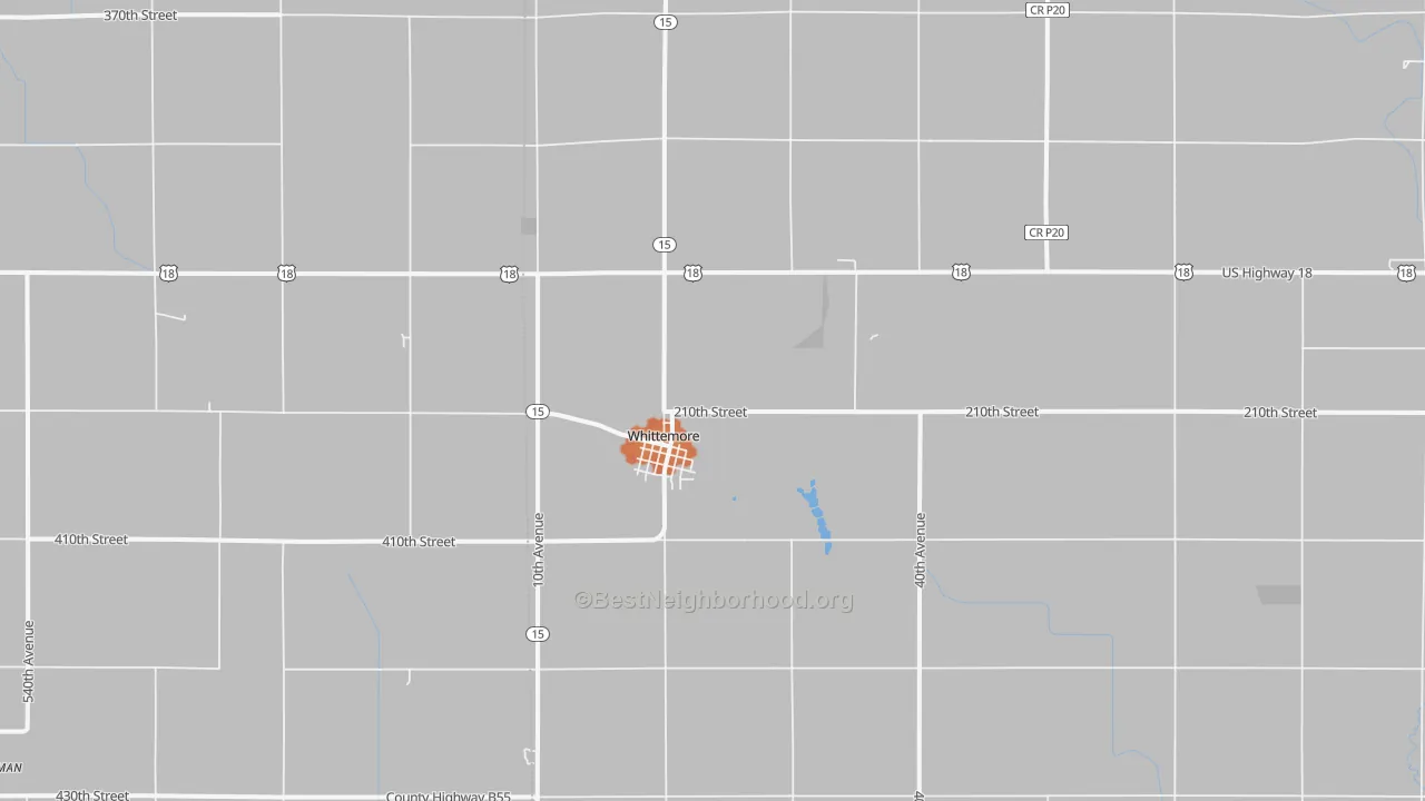 Bike Grade map of 50598, IA