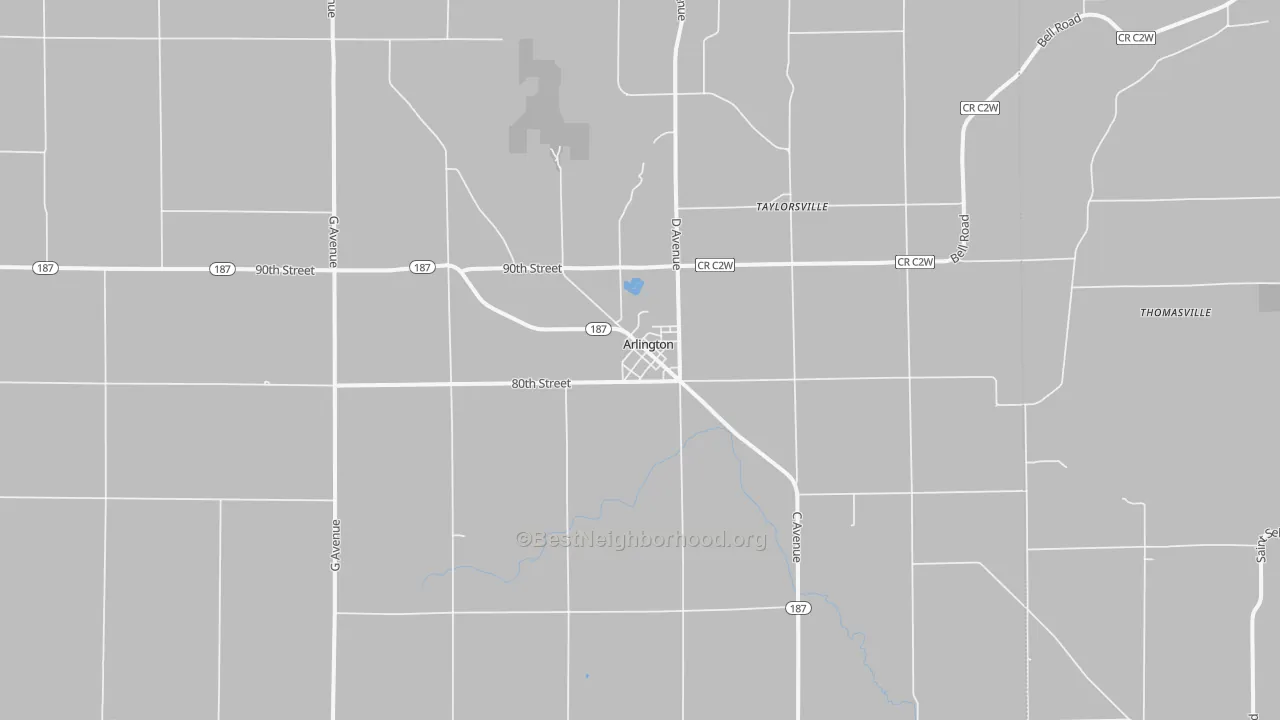 Bike Grade map of 50606, IA