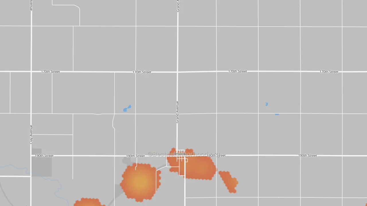 Bike Grade map of 50611, IA