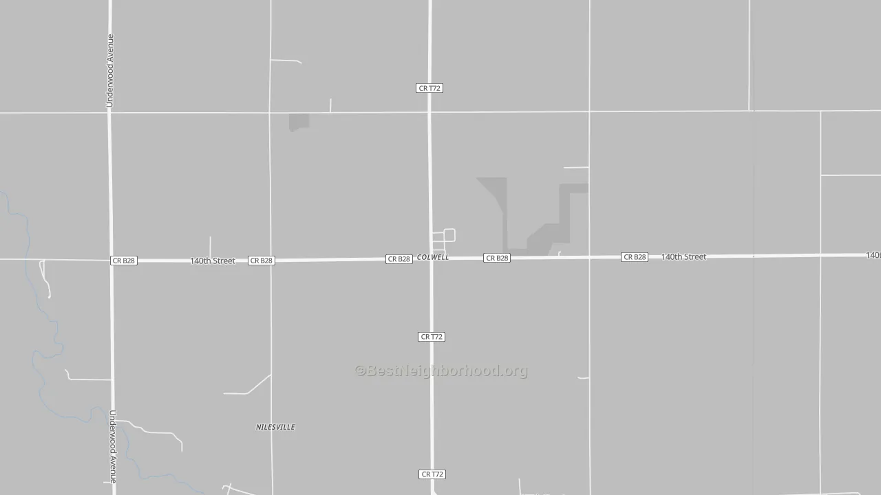 Bike Grade map of 50620, IA