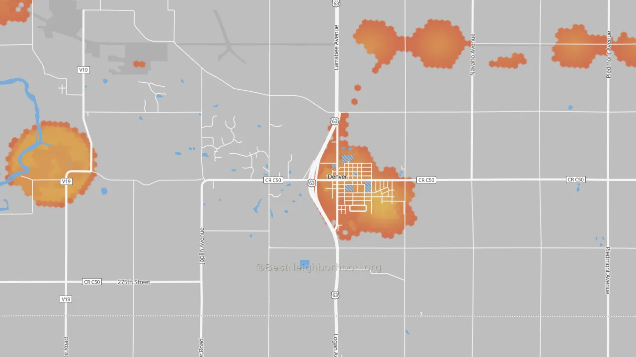 Bike Grade map of 50622, IA