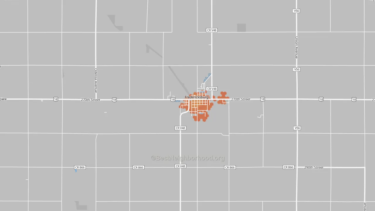 Bike Grade map of 50630, IA