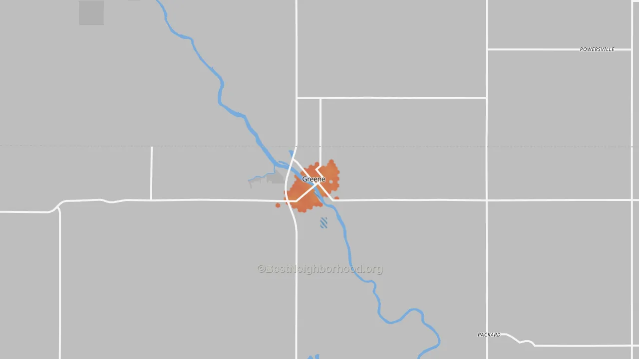 Bike Grade map of 50636, IA