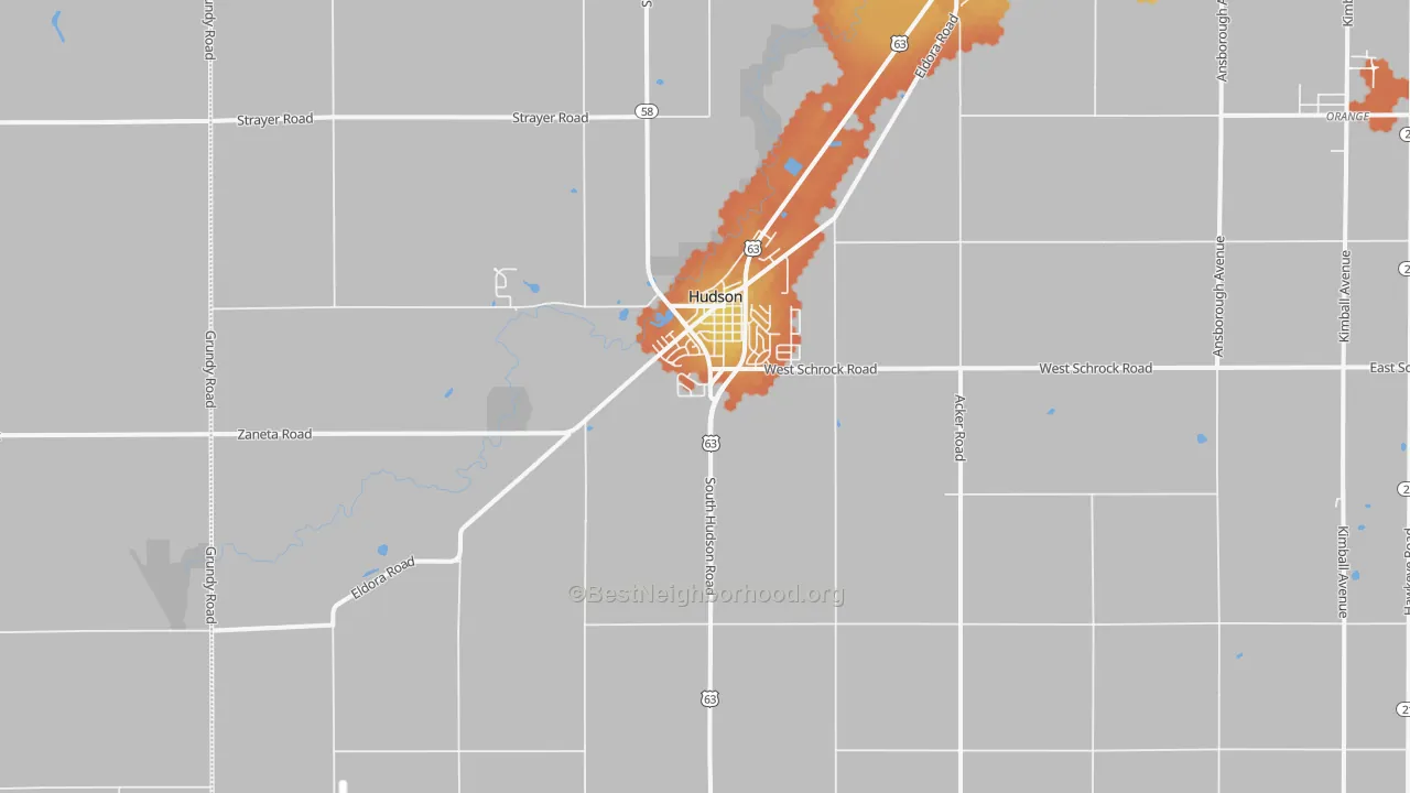 Bike Grade map of 50643, IA