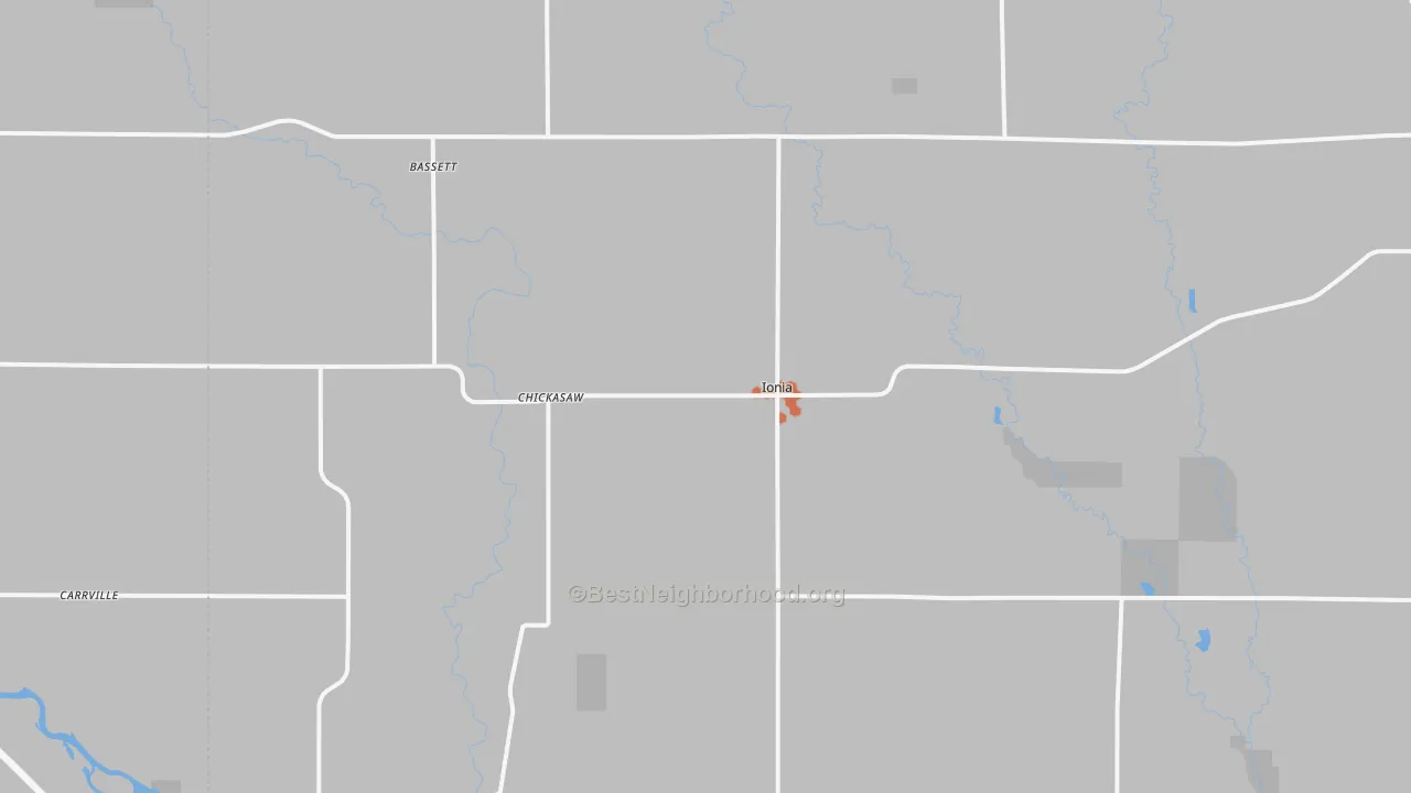 Bike Grade map of 50645, IA