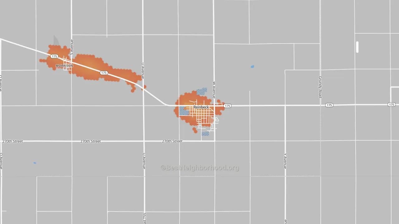 Bike Grade map of 50669, IA