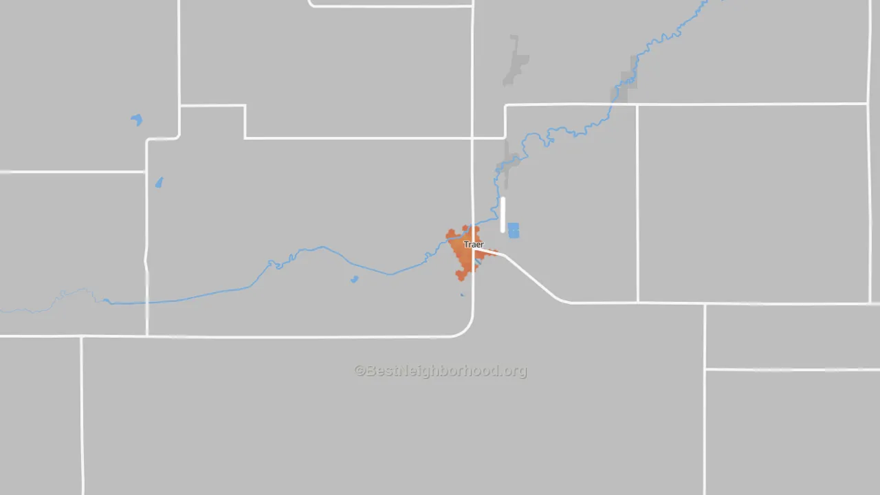 Bike Grade map of 50675, IA